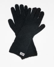 BLACK WOMEN'S KNITTED GLOVES