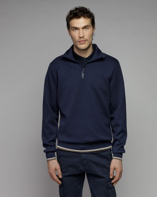 BLUE MEN'S SWEATER 1D25FW4096LS0701
