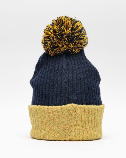 BLUE MEN'S KNITTED CAP 1D25FW8013HA1100