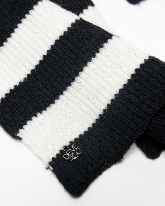 BLACK WOMEN'S KNITTED SCARF 2D25FW8519SC1101