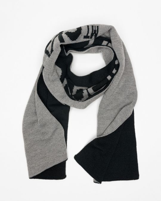BLACK MEN'S KNITTED SCARF 1D25FW8032SC1101