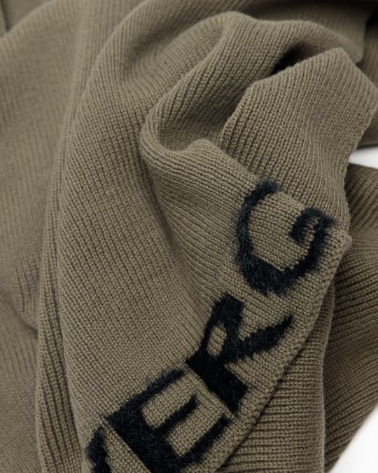 KHAKI WOMEN'S KNITTED SCARF 2D25FW8513SC1101