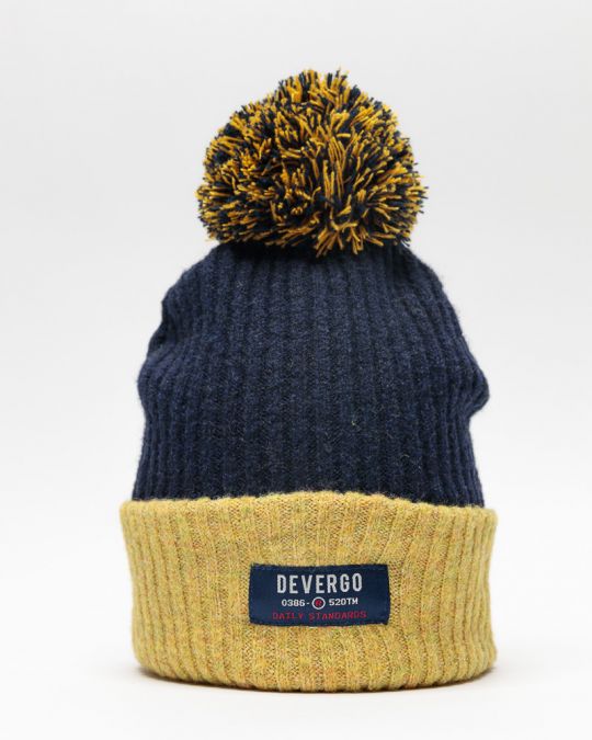 BLUE MEN'S KNITTED CAP 1D25FW8013HA1100