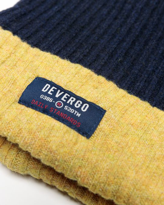 BLUE MEN'S KNITTED CAP 1D25FW8013HA1100