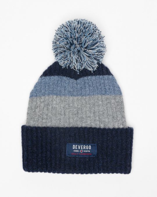 BLUE MEN'S KNITTED CAP 1D25FW8013HA1100