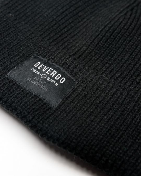 BLACK MEN'S KNITTED CAP 1D25FW8015HA1100