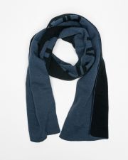 BLUE MEN'S KNITTED SCARF
