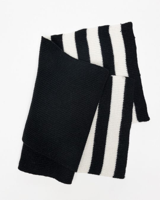 BLACK WOMEN'S KNITTED SCARF 2D25FW8519SC1101
