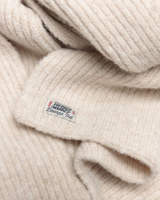 BEIGE WOMEN'S KNITTED SCARF 2D25FW8516SC1101