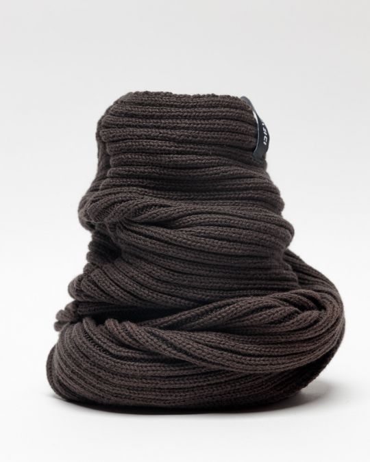 BROWN MEN'S KNITTED SCARF 1D25FW8030SC1101