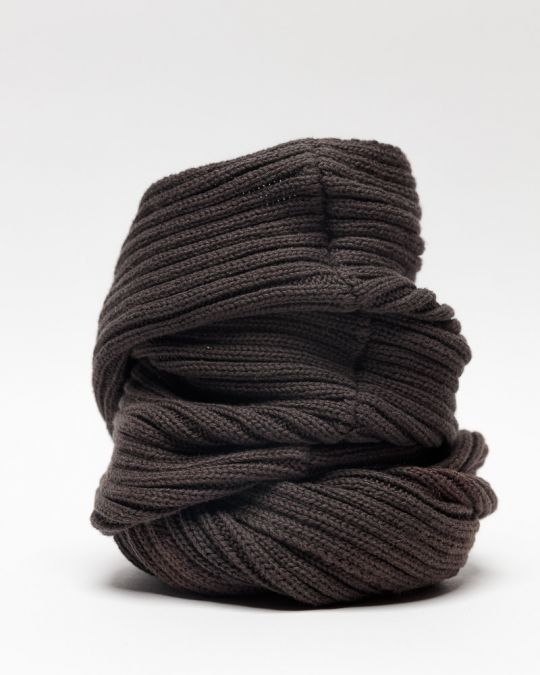 BROWN MEN'S KNITTED SCARF 1D25FW8030SC1101