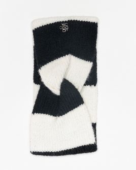 BLACK WOMEN'S KNITTED HEADBAND 2D25FW8508HA1101