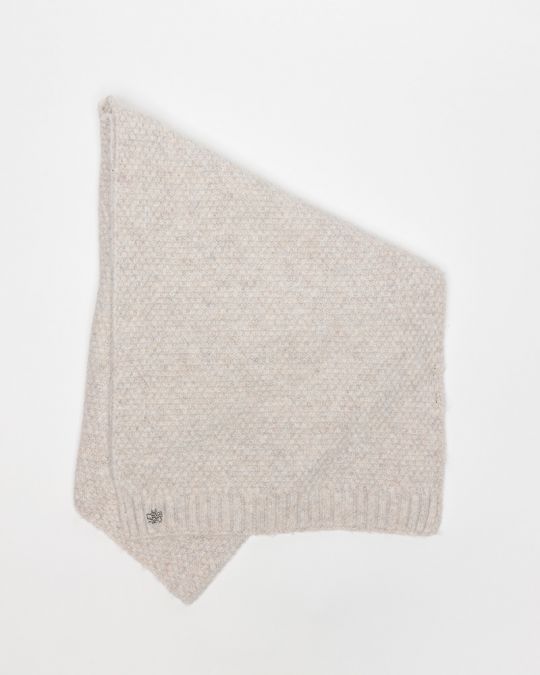 WHITE WOMEN'S KNITTED SCARF 2D25FW8511SC1101