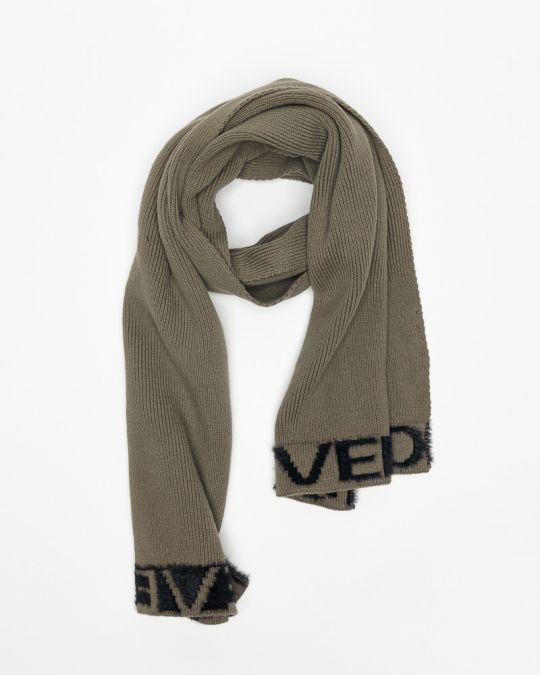 KHAKI WOMEN'S KNITTED SCARF 2D25FW8513SC1101