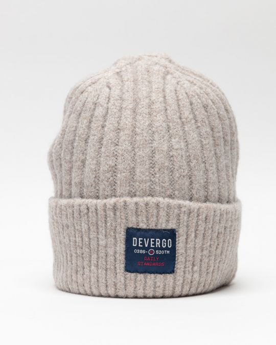 BEIGE MEN'S KNITTED CAP 1D25FW8016HA1100