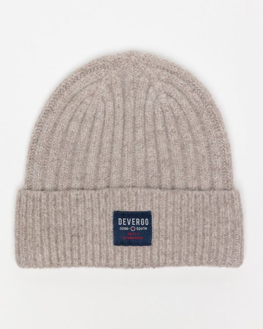 BEIGE MEN'S KNITTED CAP 1D25FW8016HA1100