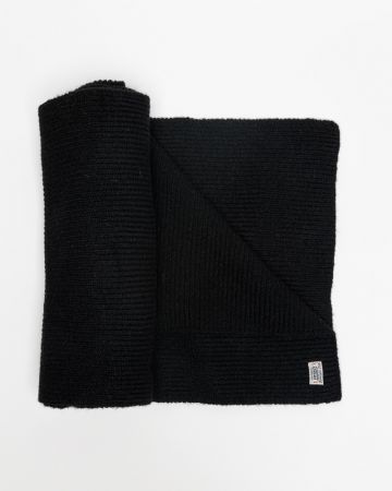 BLACK WOMEN'S KNITTED SCARF 2D25FW8516SC1101