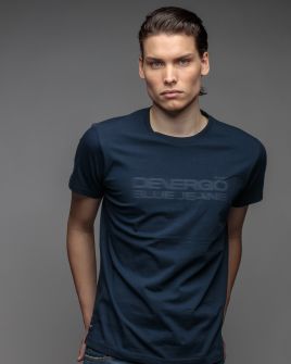 BLUE MEN'S SHORT SLEEVE T-SHIRT 1D26SS4027SS0105