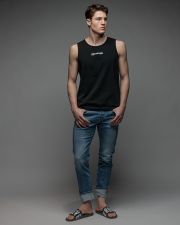 BLACK MEN'S SINGLET