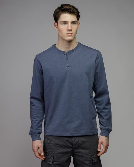 BLUE MEN'S LONG SLEEVE T-SHIRT 1D26SS4000LS0105