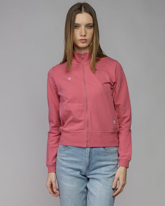 PINK WOMEN'S ZIP SWEATER 2D26SS4586KA0705