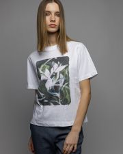 WHITE WOMEN'S SHORT SLEEVE T-SHIRT