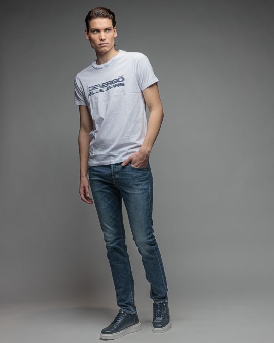 WHITE MEN'S SHORT SLEEVE T-SHIRT 1D26SS4027SS0105