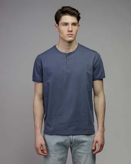 BLUE MEN'S SHORT SLEEVE T-SHIRT 1D26SS4023SS0105