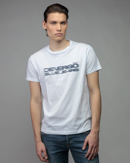 WHITE MEN'S SHORT SLEEVE T-SHIRT 1D26SS4027SS0105