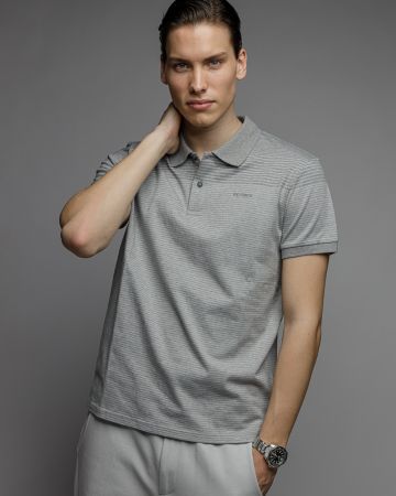 GREY FÉRFI RÖVID UJJÚ GALLÉROS PÓLÓ 1D26SS4079SS0105