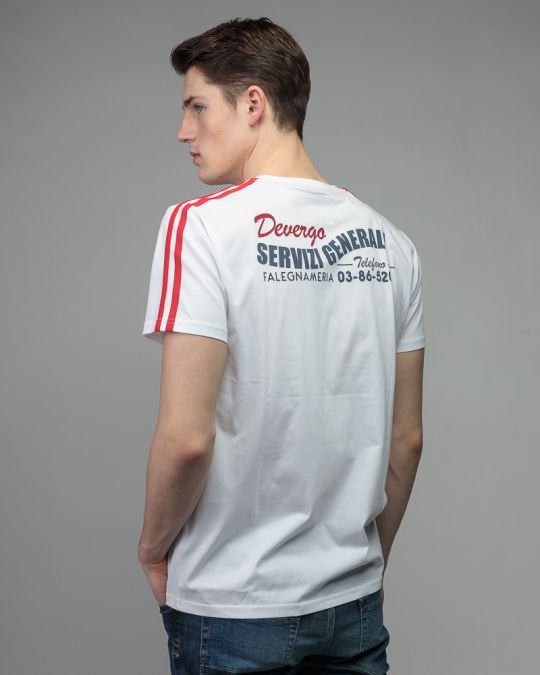 WHITE MEN'S SHORT SLEEVE T-SHIRT 1D26SS4021SS0405