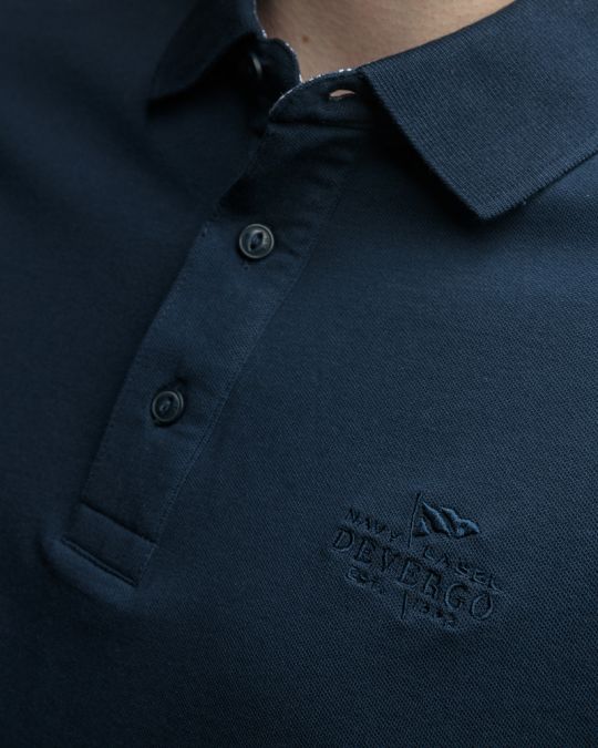 BLUE MEN'S SHORT SLEEVE POLO SHIRT 1D26SS4026SS2405