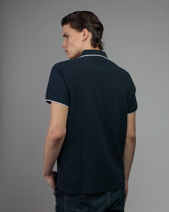 BLUE MEN'S SHORT SLEEVE T-SHIRT 1D26SS4075SS0105