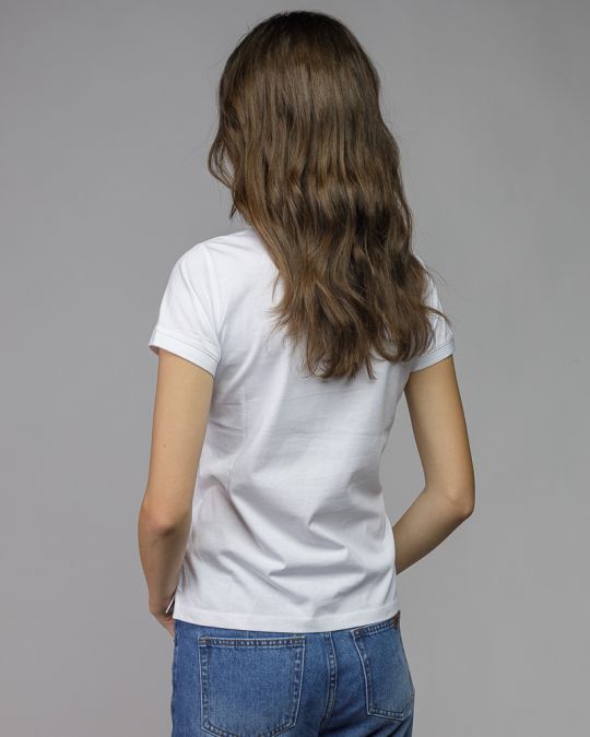 WHITE WOMEN'S SHORT SLEEVE T-SHIRT 2D26SS4528SS0105