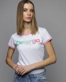 WHITE WOMEN'S SHORT SLEEVE T-SHIRT 2D26SS4544SS0105