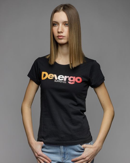 BLACK WOMEN'S SHORT SLEEVE T-SHIRT 2D26SS4544SS0105