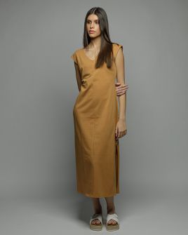 YELLOW WOMEN'S DRESS 2D26SS9592DR0705