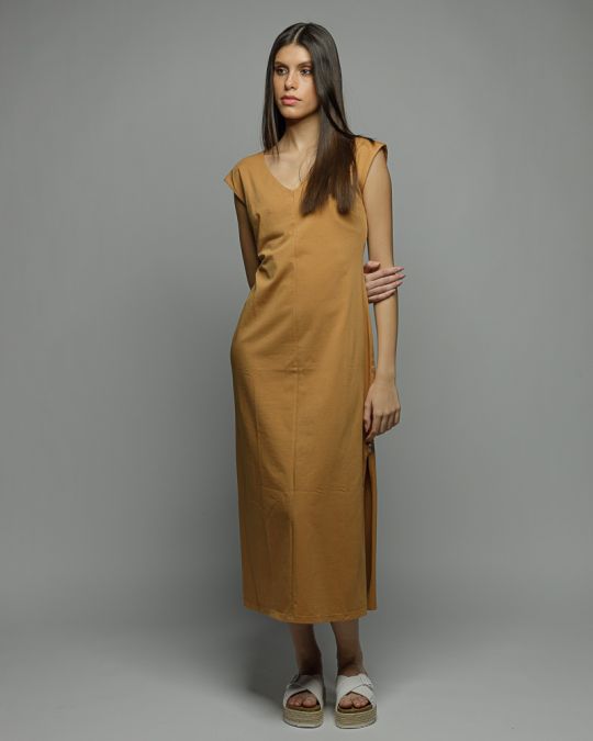YELLOW WOMEN'S DRESS 2D26SS9592DR0705