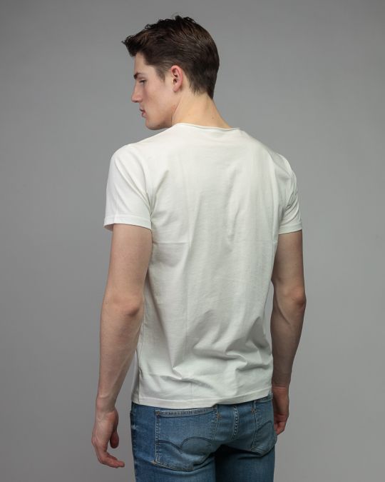 WHITE MEN'S SHORT SLEEVE T-SHIRT 1D26SS4019SS0105