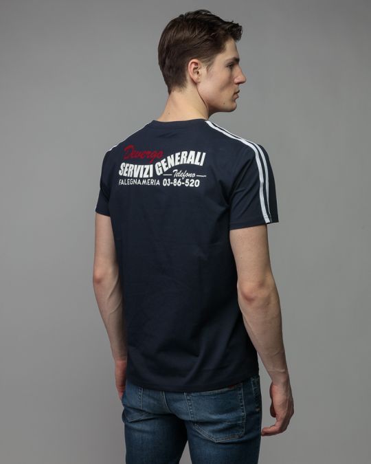 BLUE MEN'S SHORT SLEEVE T-SHIRT 1D26SS4021SS0405