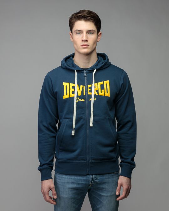 BLUE MEN'S ZIP SWEATER 1D26SS4084KA0705