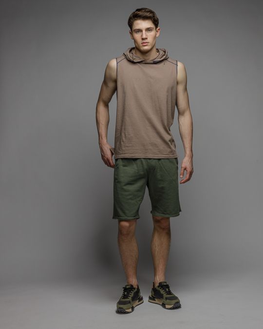 KHAKI MEN'S SHORTS 1D26SS1105MP0706