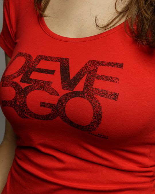 RED WOMEN'S SHORT SLEEVE T-SHIRT 2D26SS4552SS0205