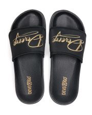 BLACK WOMEN'S SLIPPERS  - PETRA