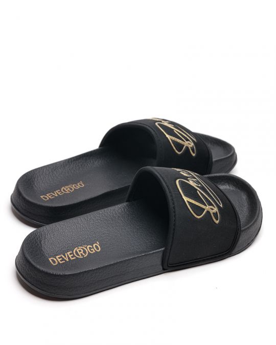 BLACK WOMEN'S SLIPPERS  - PETRA DE26SS2520EV SR