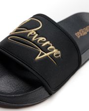 BLACK WOMEN'S SLIPPERS  - PETRA