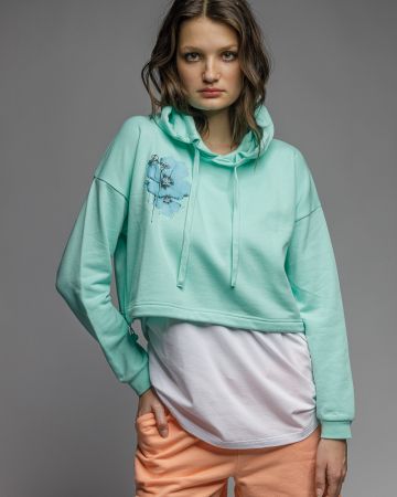 BLUE WOMEN'S SWEATSHIRT 2D26SS4591LS0705