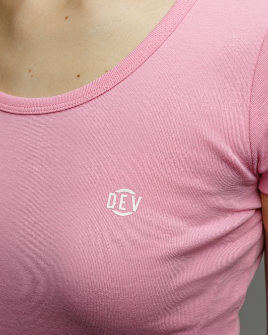 PINK WOMEN'S SHORT SLEEVE T-SHIRT 2D26SS4521SS3305