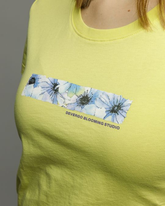 YELLOW WOMEN'S SHORT SLEEVE T-SHIRT 2D26SS4541SS0105
