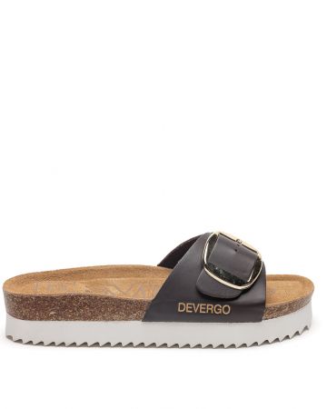 BROWN WOMEN'S SLIPPERS - GAIA BUCKLE DE26SS2549BU PT
